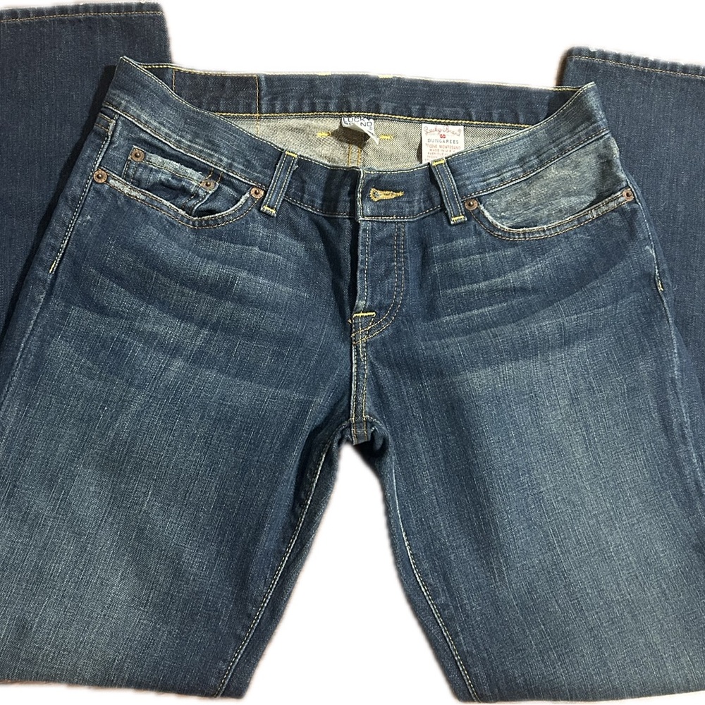 Woman's mid waist casual Lucky Brand Straight Leg Jeans 29X30